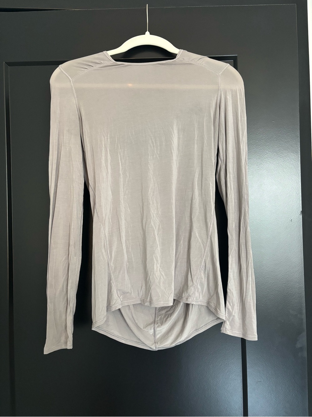 lululemon athletica Light Gray Long-Sleeve Performance Tee